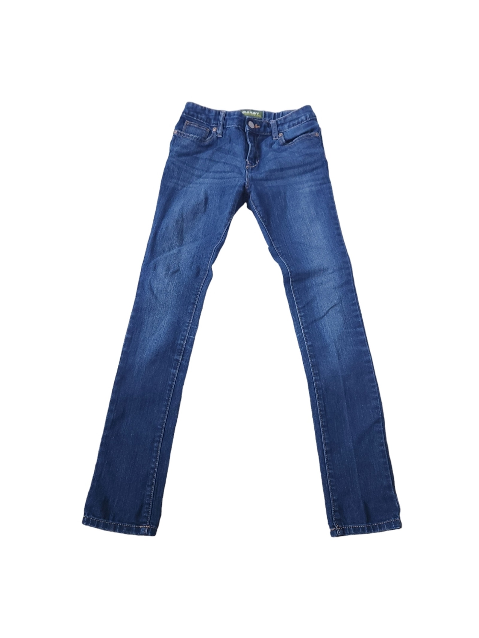 Old Navy Girls Super Skinny Jeans 12 Slim Blue Jeans Denim Adjustable Waist